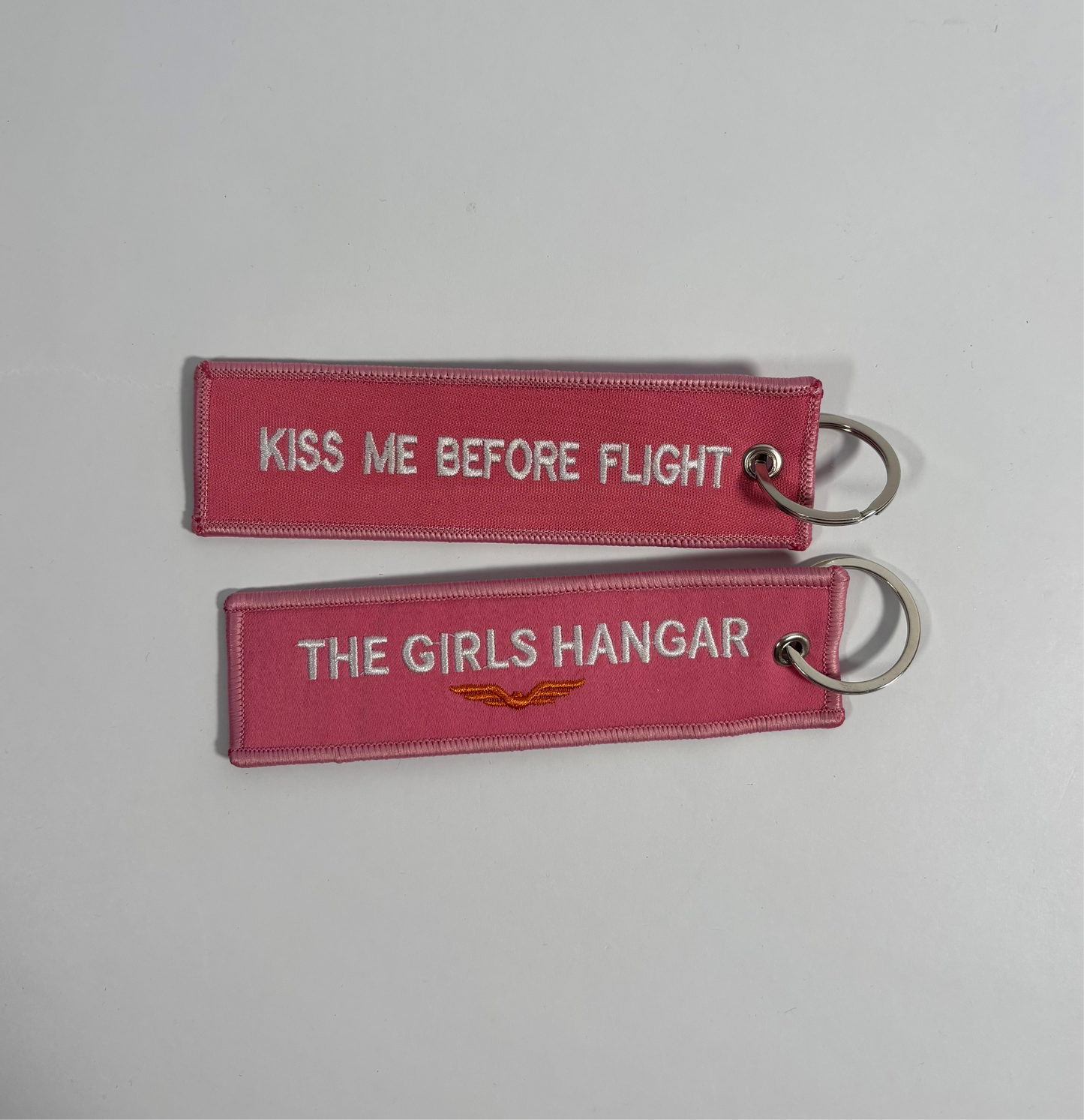 Kiss Me Before Flight Keyring