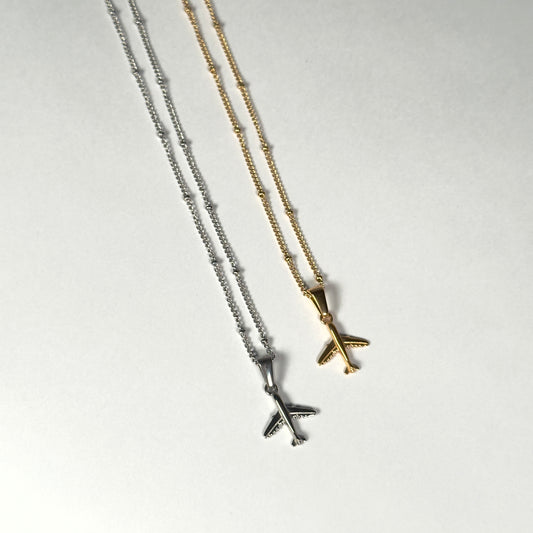 Airplane Charm Necklace