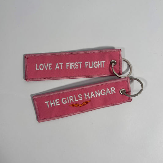 Love At First Flight Keyring