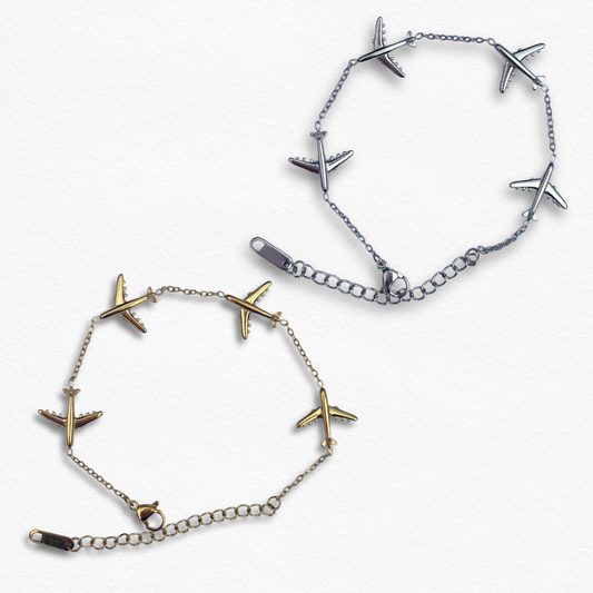 Airplane Charm Bracelet