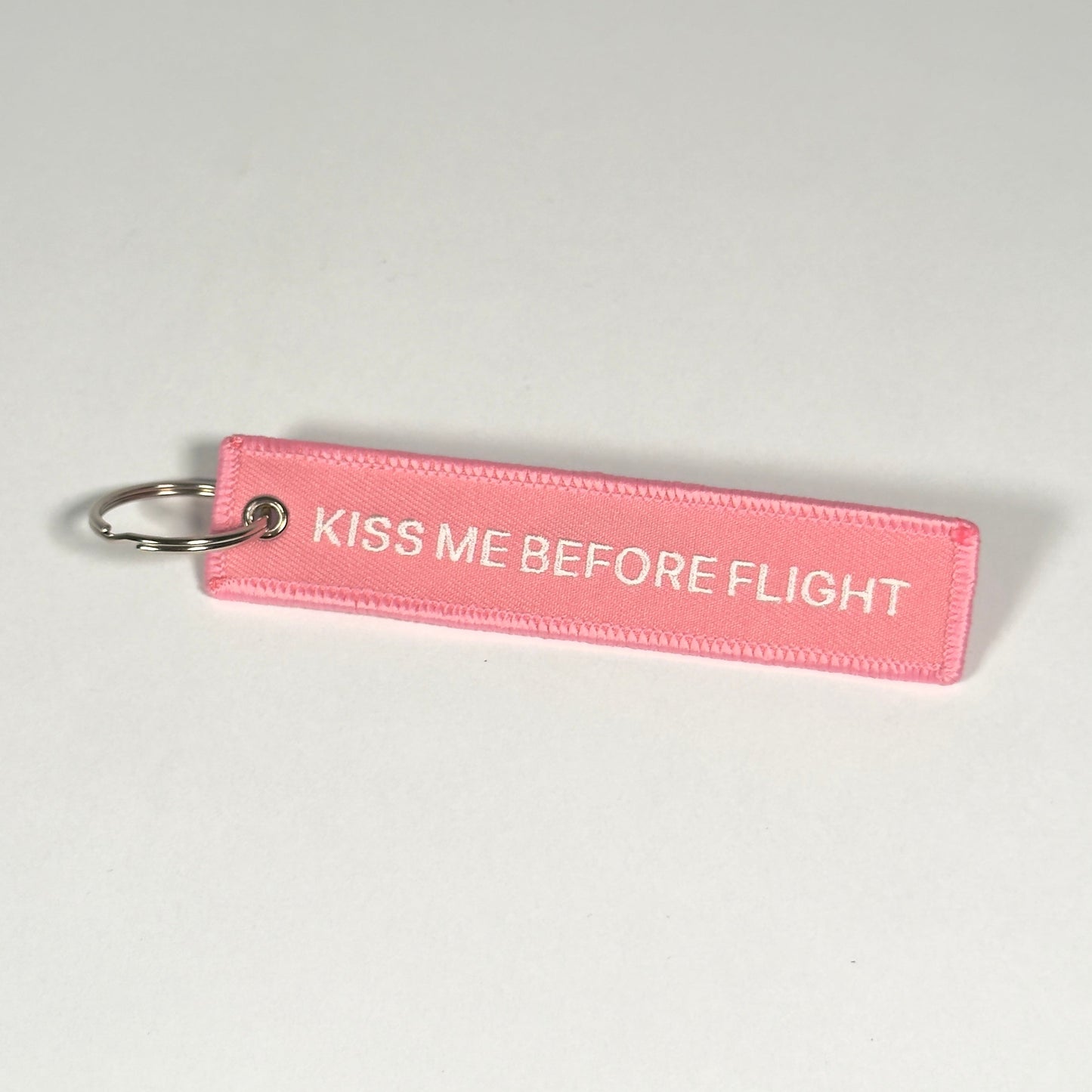 Kiss Me Before Flight Keyring